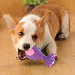 4pcs Cute Latex Dog Chew Toys With Sound