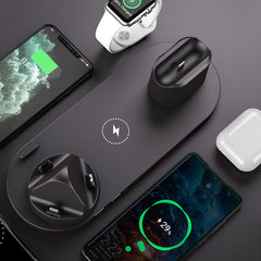 Wireless Charger For IPhone Fast Charger 6 In 1 Charging Dock Station