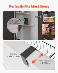 Over The Door Pantry Organizer, 6-Tier Pantry Organization And Storage