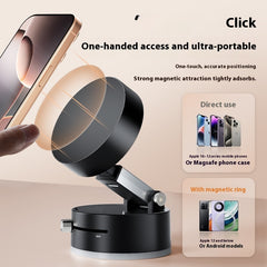 Foldable Magnetic Vacuum Car Phone Holder
